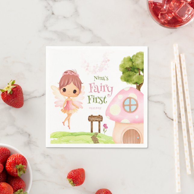 Fairy First, Flower Garden & Fairyland Enchanted Napkin (Insitu)