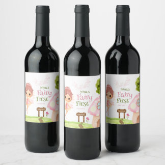 Fairy First, Flower Garden & Fairyland Enchanted Wine Label