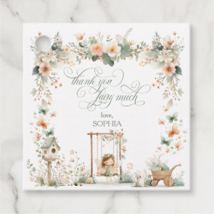 Fairy First Girl's Birthday Party Favour Tags