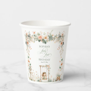Fairy First Girls Birthday Party Paper Cups