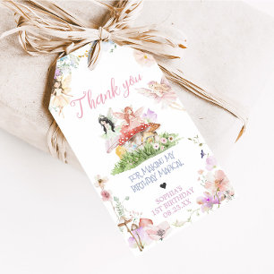 Fairy First Whimsical Birthday Party Favor Tags