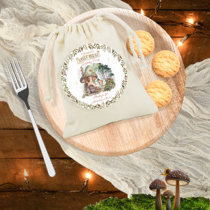 Fairy First Woodland Animals Mushroom 1st Birthday Classic Round Sticker