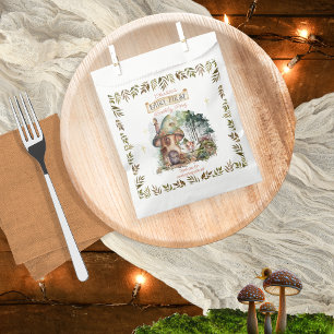 Fairy First Woodland Animals Mushroom 1st Birthday Favour Bags