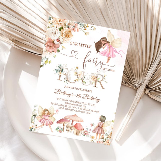 Fairy Floral Butterfly Magical Birthday Invitation (Creator Uploaded)