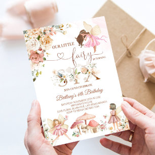 Fairy Floral Butterfly Magical Birthday Invitation