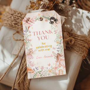 Fairy Floral Garden Birthday Party Thank You Gift Tags