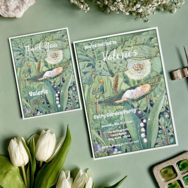 Fairy Floral Garden Enchanted Forest Girl Birthday Invitation (Creator Uploaded)