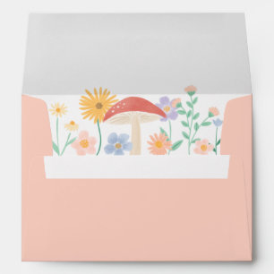 Fairy Floral Girl Birthday Party Envelope