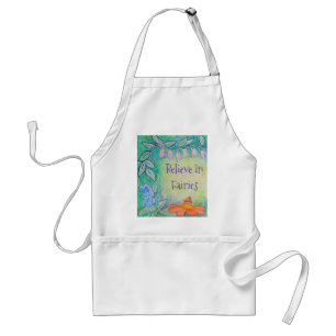 Fairy Flower Garden Art Custom Apron