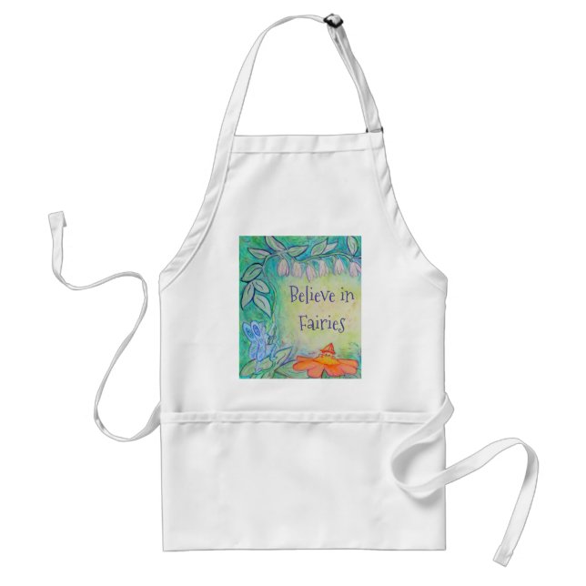 Fairy Flower Garden Art Custom Apron (Front)