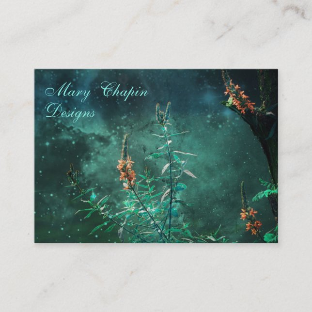 Fairy Flowers in the Jade Moonlight Business Card (Front)