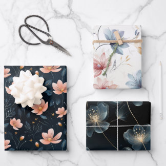 Fairy Flowers  Wrapping Paper Sheet