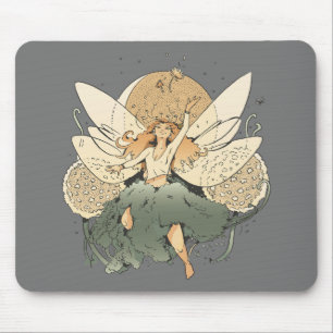 Fairy flying in the sky         mouse mat