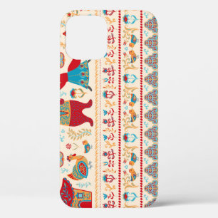 Fairy Forest Animals: Beige Background iPhone 12 Case