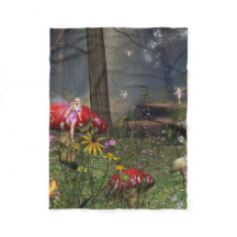 Fairy Forest Fleece Blanket