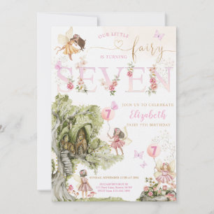 Fairy Forest Girl Birthday Invitation