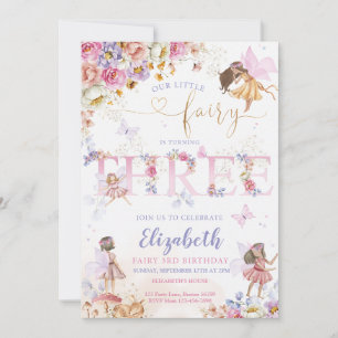 Fairy Forest Girl Birthday Invitation