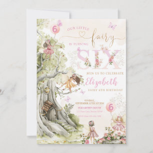 Fairy Forest Girl Birthday Magical  Invitation