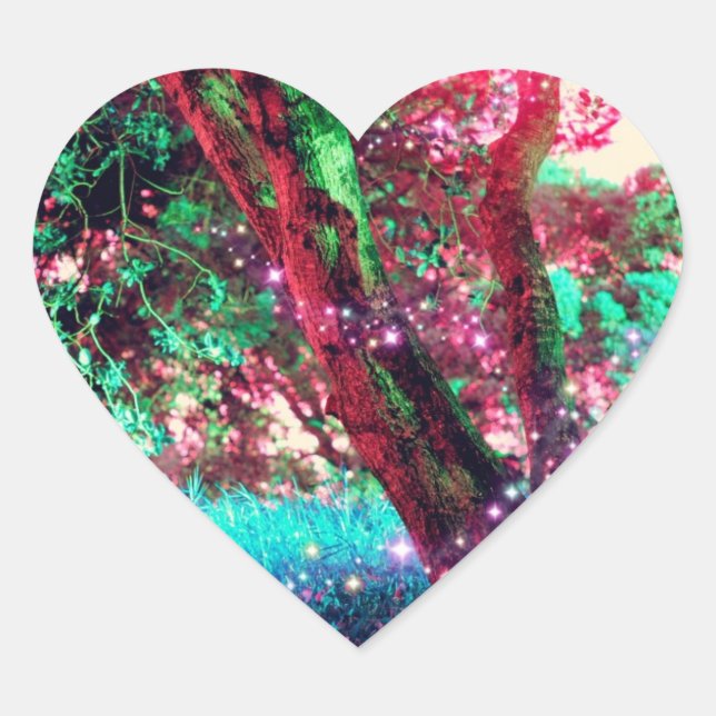 Fairy Forest Heart Stickers (Front)