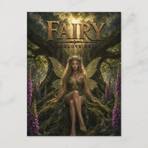 Fairy Foxglove Dell Dark Cinema Postcard