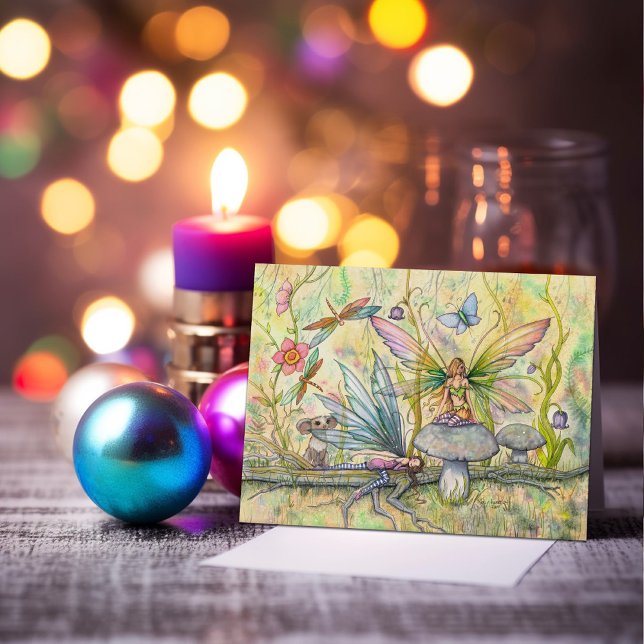 Fairy Friends Cute Fantasy Illustration Card (Creator Uploaded)