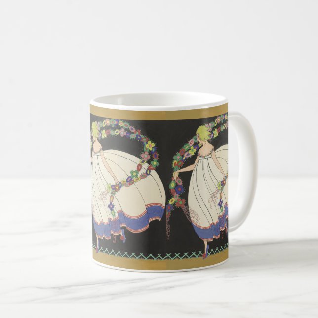 Fairy Frolicking With Flowers Coffee Mug (Front Right)