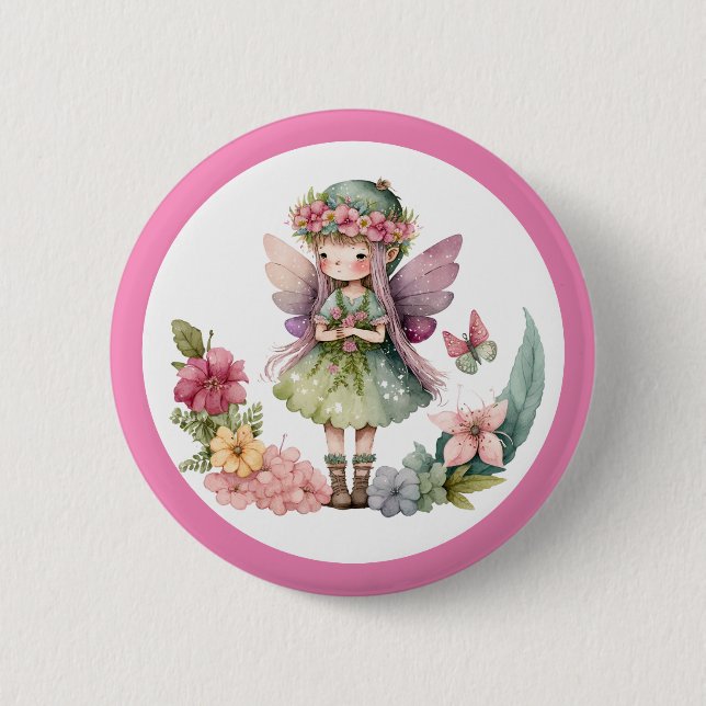 Fairy Garden  6 Cm Round Badge (Front)