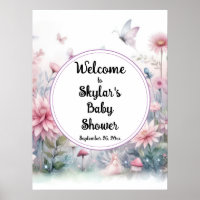 Fairy Garden Baby Shower Welcome