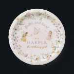 Fairy Garden Birthday Paper Plates<br><div class="desc">These birthday paper plates feature a whimsical fairy garden design with a modern hand-lettered font. All of the text is fully editable. For more advanced customisation of this design,  simply select the "Customise It" button above.</div>