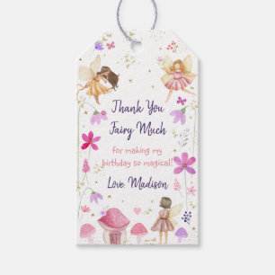 Fairy Garden Floral Birthday Gift Tags