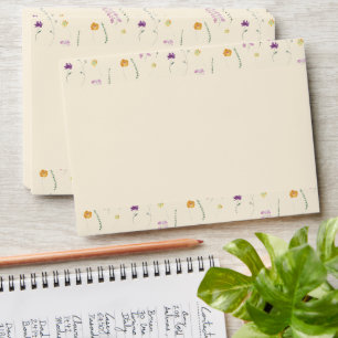 Fairy Garden Floral Wedding Envelope