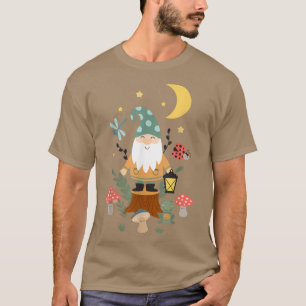 Fairy Garden Gnome Cottagecore Aesthetic Cute Frog T-Shirt