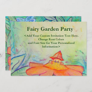 Fairy Garden Party Custom Invites or Invitation