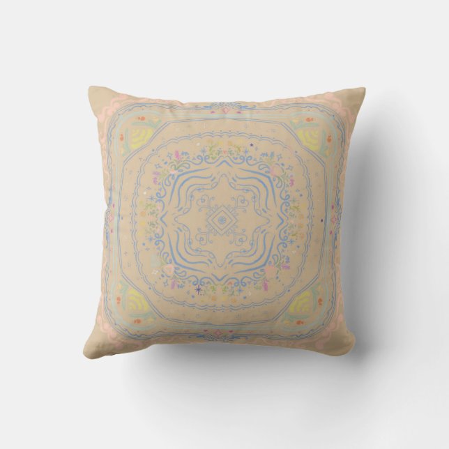Fairy Garden Rustic Decor Ceiling Tile Design  Cushion (Back)