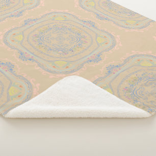 Fairy Garden Rustic Decor Ceiling Tile Design Sherpa Blanket