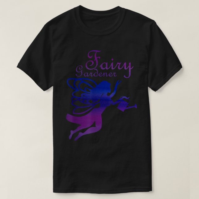 Fairy Garden Tee with Ombre Fairy Gardener  (Design Front)