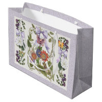 Fairy Garden Vintage Bow n Purple Passion Flower