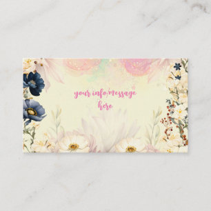 Fairy garden watercolor kids birthday enclosure card