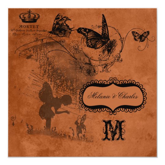 Fairy Garden Wedding Square Wedding Invitation