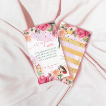 Fairy Girl Baby Shower Diaper Raffle Tickets