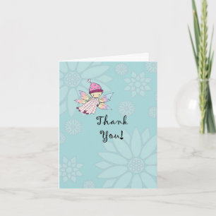 Fairy Girl Baby Shower Thank You Card