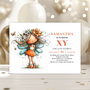 Fairy Girl Birthday Whimsical Pastel invitation
