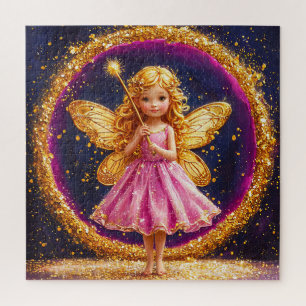 Fairy Girl Cute Magical Storybook Gift for Kids Jigsaw Puzzle