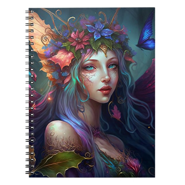 Fairy Girl Fantasy Art Notebook (Front)