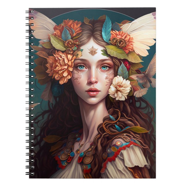 Fairy Girl Fantasy Art Notebook (Front)