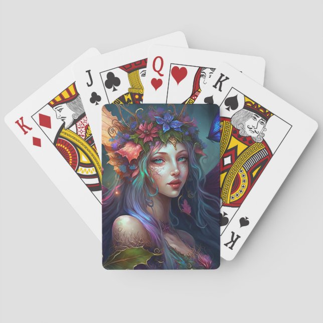 Fairy Girl Fantasy Art Playing Cards (Back)