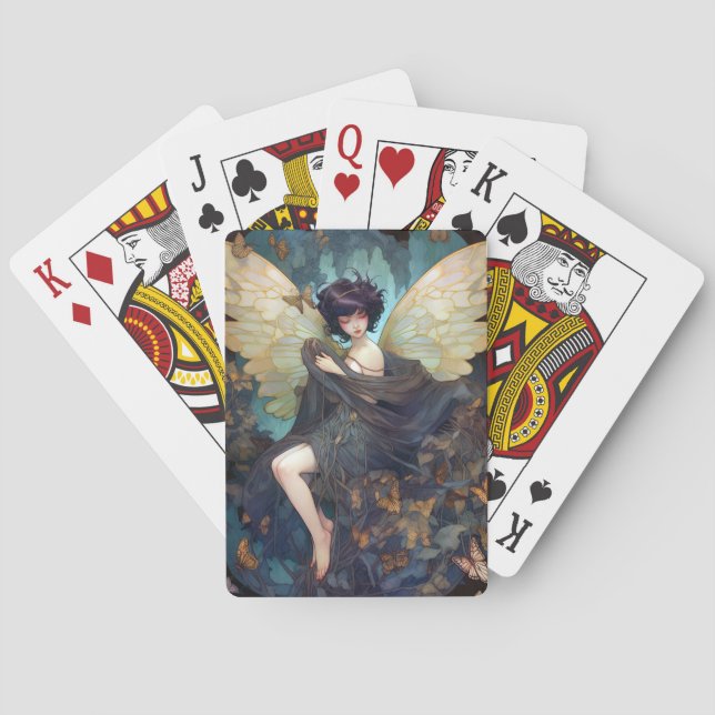Fairy Girl Fantasy Art Playing Cards (Back)