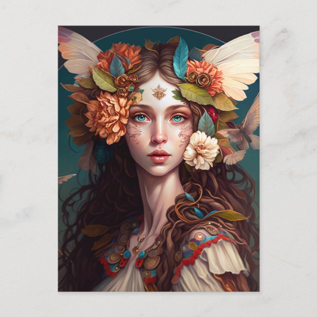 Fairy Girl Fantasy Art Postcard (Front)