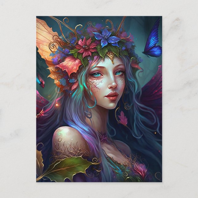 Fairy Girl Fantasy Art Postcard (Front)