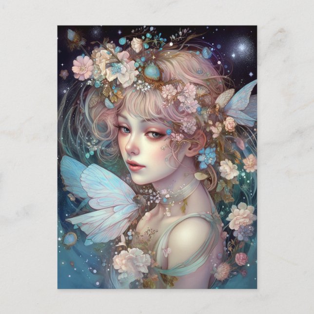 Fairy Girl Fantasy Art Postcard (Front)
